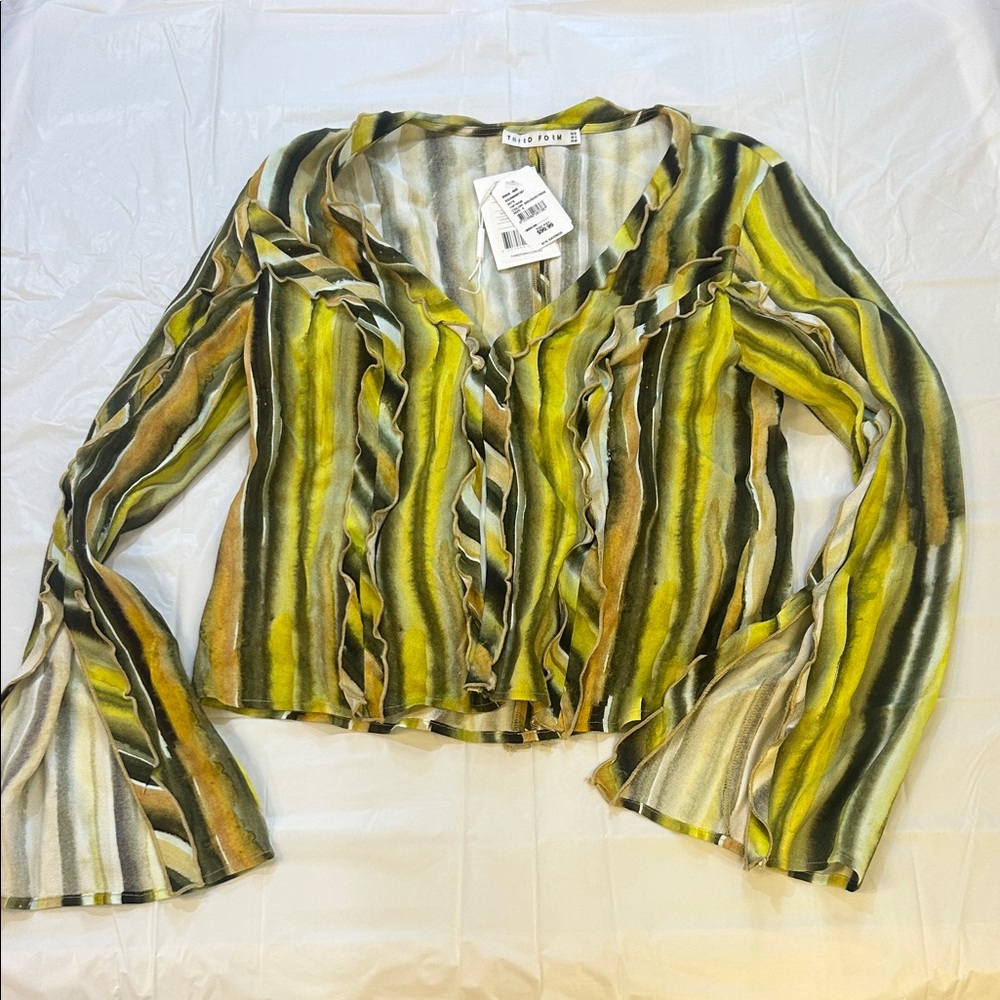 Third Form Stroke Frill Blouse NEW